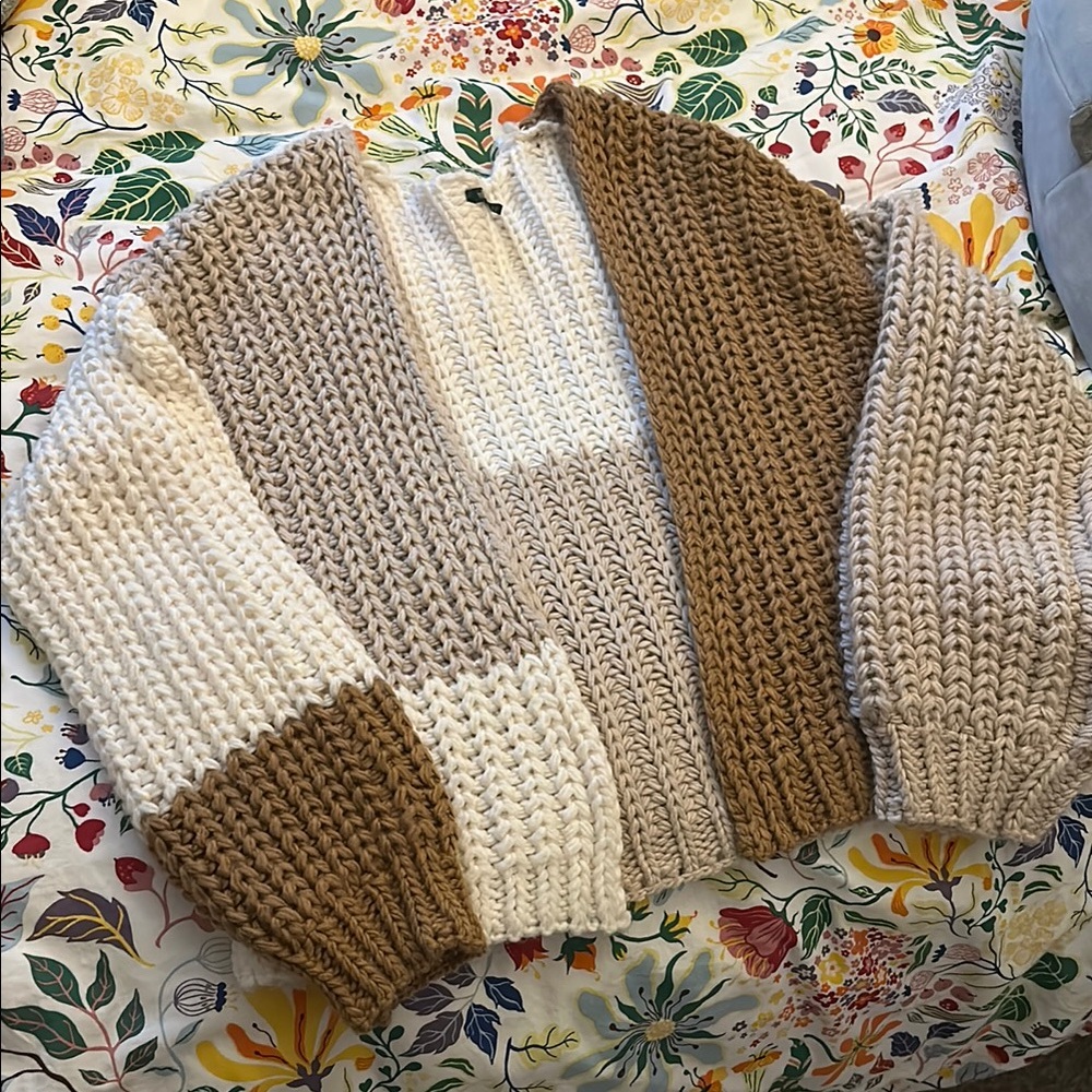 Wild Fable Chunky Knit Colorblock Sweater